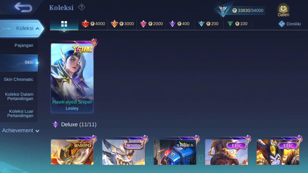 Mobile Legends: Bang Bang Accounts skin 183, Hero 101, allstar Moskov, annual Lesley, image 12