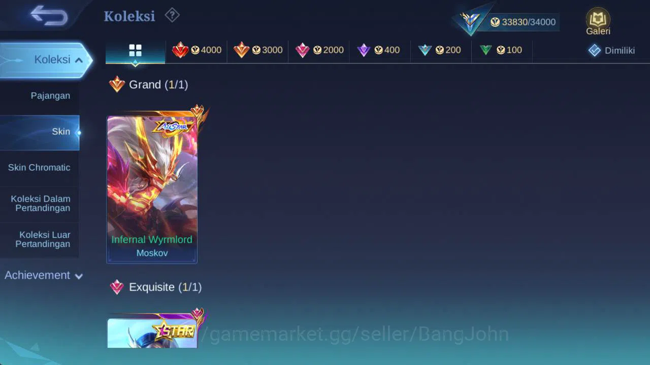 Mobile Legends: Bang Bang Accounts skin 183, Hero 101, allstar Moskov, annual Lesley, image 13