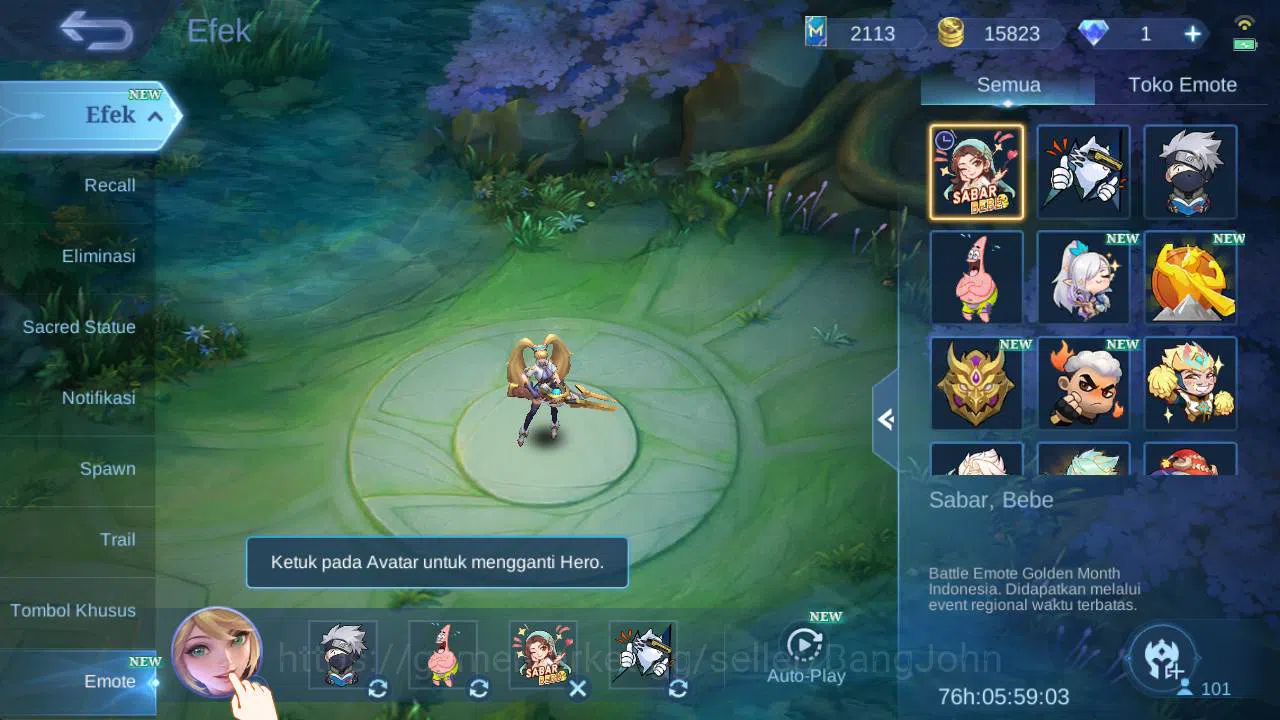 Mobile Legends: Bang Bang Accounts skin 183, Hero 101, allstar Moskov, annual Lesley, image 3