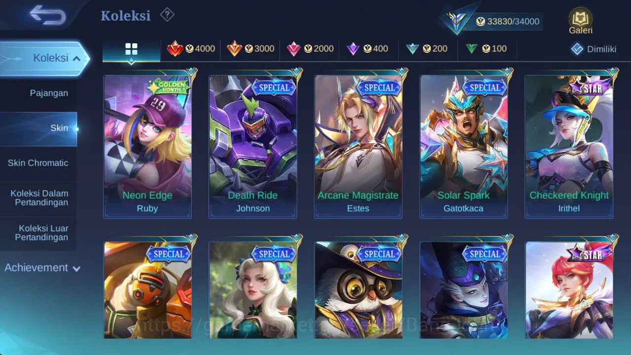 Mobile Legends: Bang Bang Accounts skin 183, Hero 101, allstar Moskov, annual Lesley, image 8