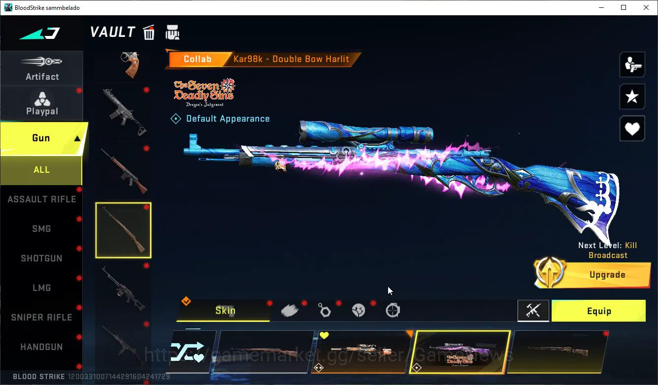 Blood Strike Accounts ASIA|ETERNAL Lv2 AK47-Overlord,Collab 7DS[AK47,Kar image 13