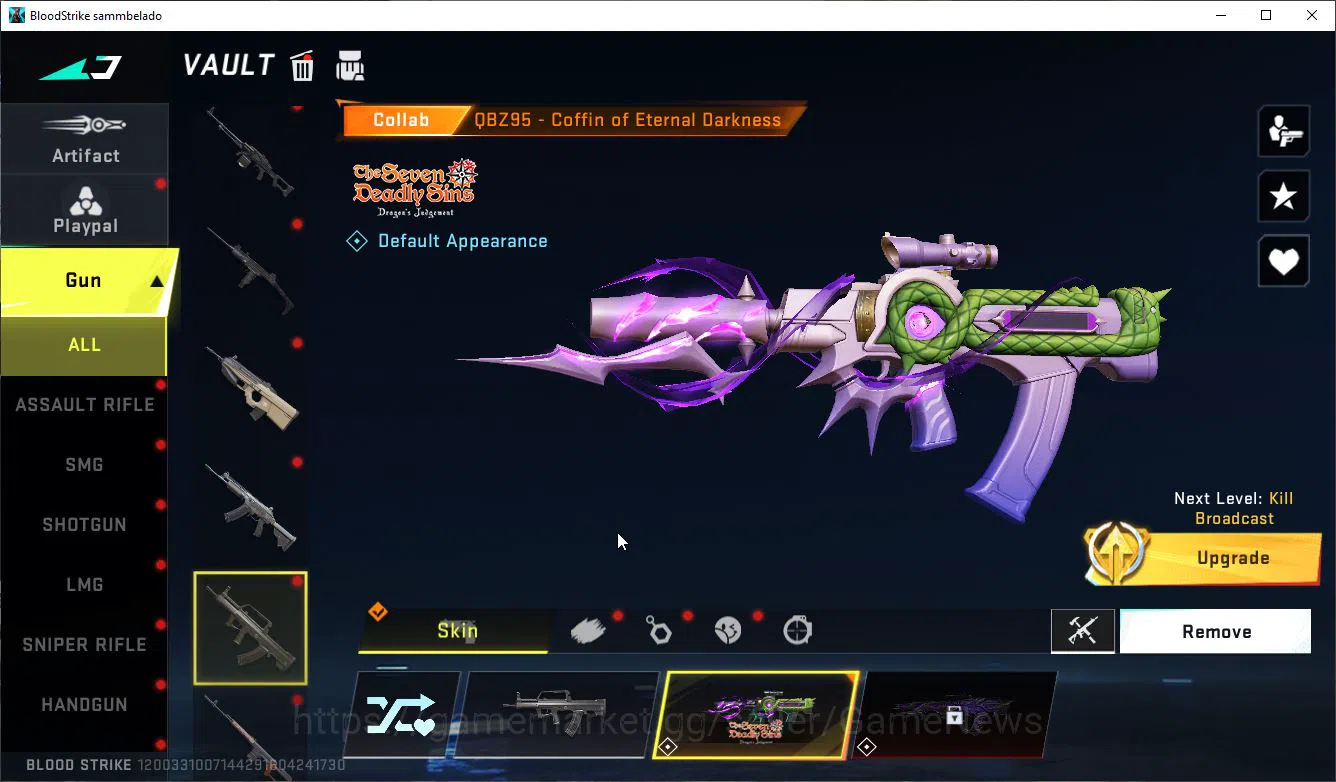 Blood Strike Accounts ASIA|ETERNAL Lv2 AK47-Overlord,Collab 7DS[AK47,Kar image 15