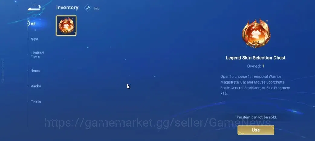 Honor of Kings Accounts Hero 7|Starter with Legend Skin Selection Chest(Di image 3