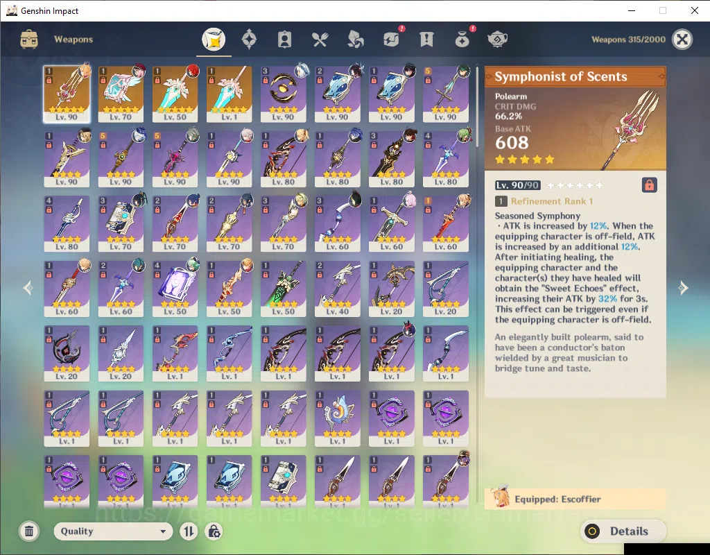 Genshin Impact Accounts ASIA|AR 58|12 Limited +4(*5Weapon)|Escoffier+Sign, image 12
