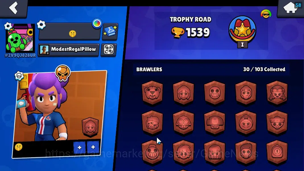 Brawl Stars Accounts 1539 Trophy|30 Brawler 2Max|Griff Full Buffies|4k image 2