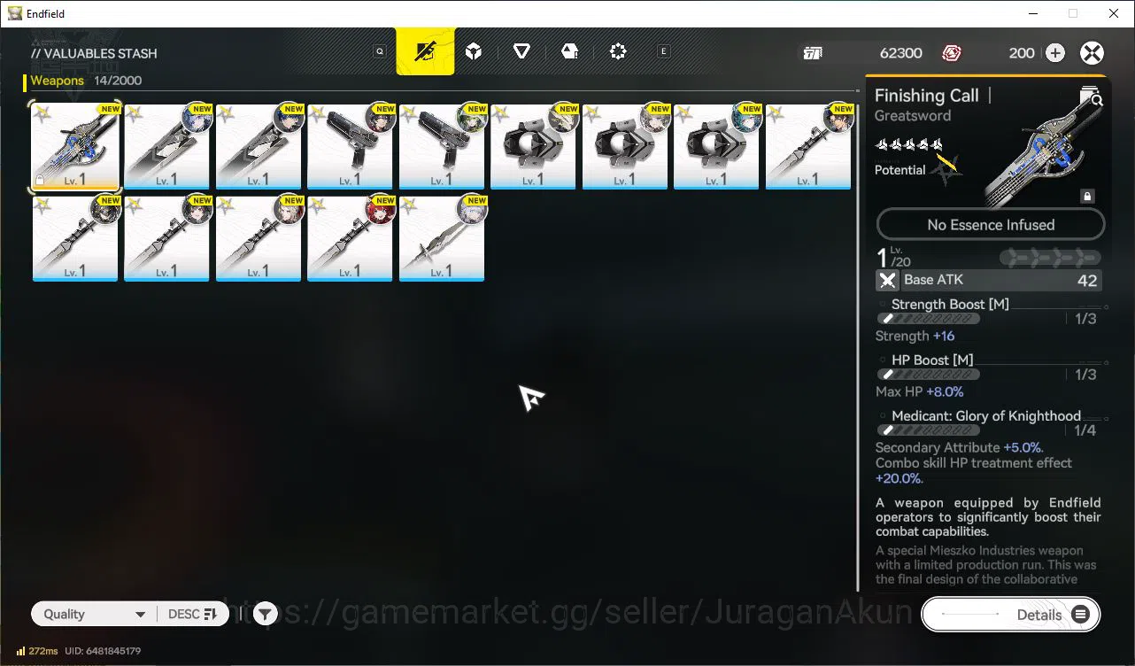 Arknights: Endfield Accounts Na/EU Lv2|Day 2|4K Arsenal ticket|MetaSSR Solo Pograchnik+4SR Operators|Female MC|GrypLink|Take 3
