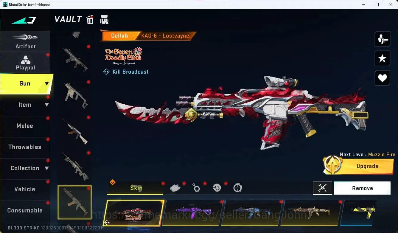 Blood Strike Accounts ASIA | 2 AOT | 4 7DS | 1 BLEACH | 1 ULTRA MELEE |  image 12