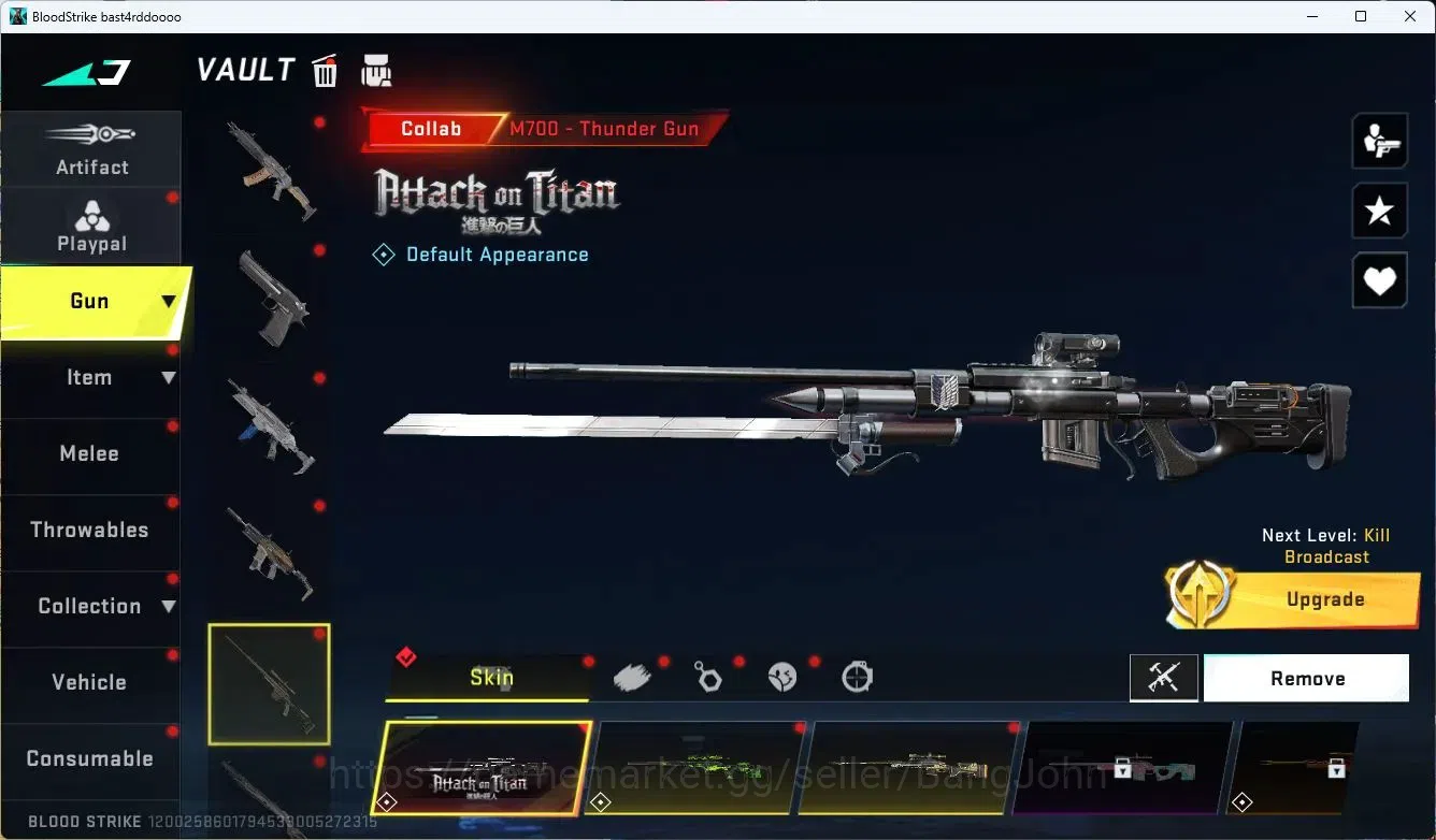 Blood Strike Accounts ASIA | 2 AOT | 4 7DS | 1 BLEACH | 1 ULTRA MELEE |  image 13