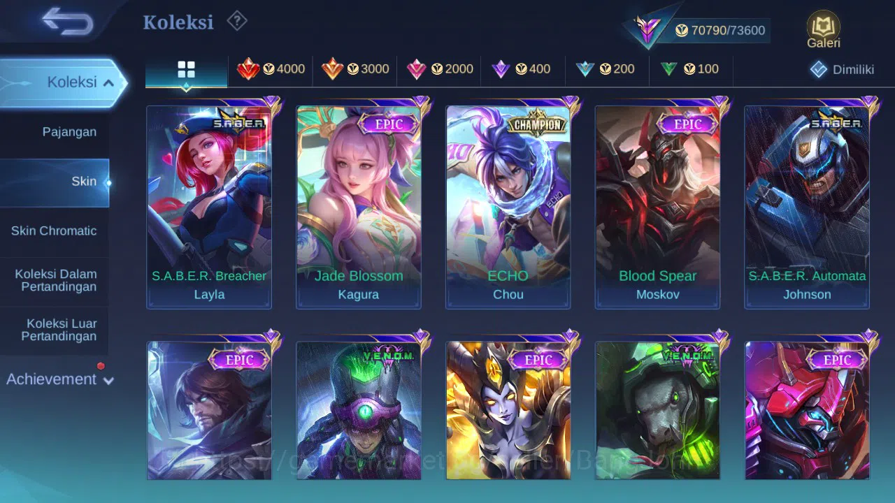 Mobile Legends: Bang Bang Accounts Hero 132 Skin 271 | legend Franco | Ducati Leomord image 5