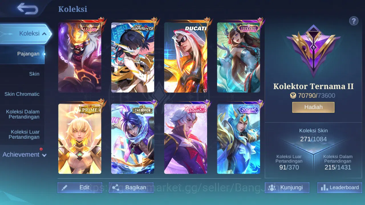 Mobile Legends: Bang Bang Accounts Hero 132 Skin 271 | legend Franco | Ducati Leomord image 9