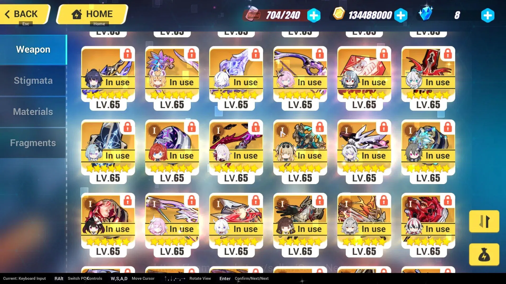 Honkai Impact 3rd Accounts End-Game SEA ENDGAME| 30+ FullSet (Seele Panacea, Mei Xentinel, Elysia HiLoveElf, Vita, Sparkle 13