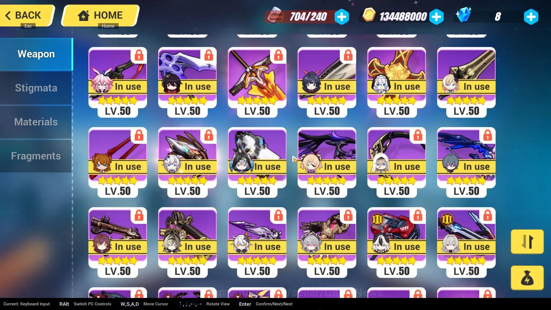 Honkai Impact 3rd Accounts End-Game SEA ENDGAME| 30+ FullSet (Seele Panacea, Mei Xentinel, Elysia HiLoveElf, Vita, Sparkle 15