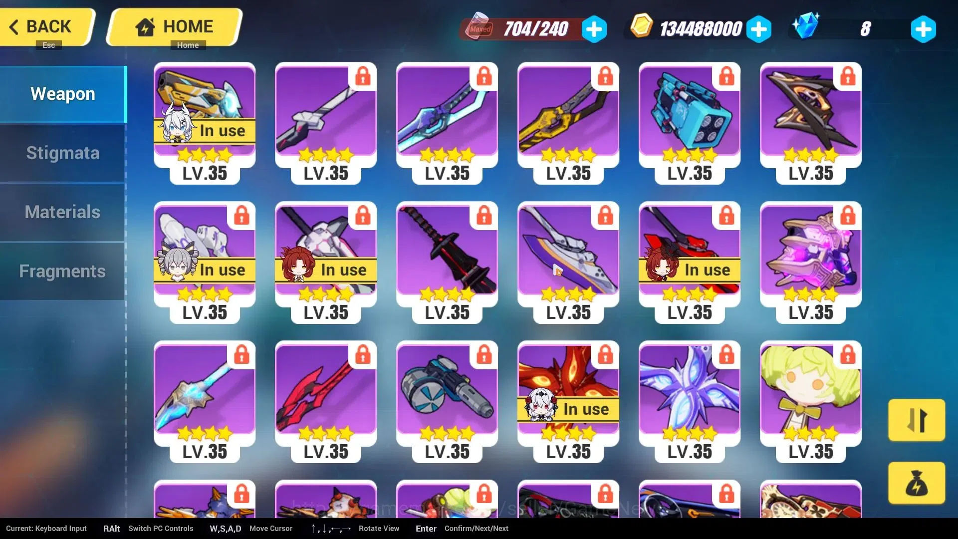 Honkai Impact 3rd Accounts End-Game SEA ENDGAME| 30+ FullSet (Seele Panacea, Mei Xentinel, Elysia HiLoveElf, Vita, Sparkle 17