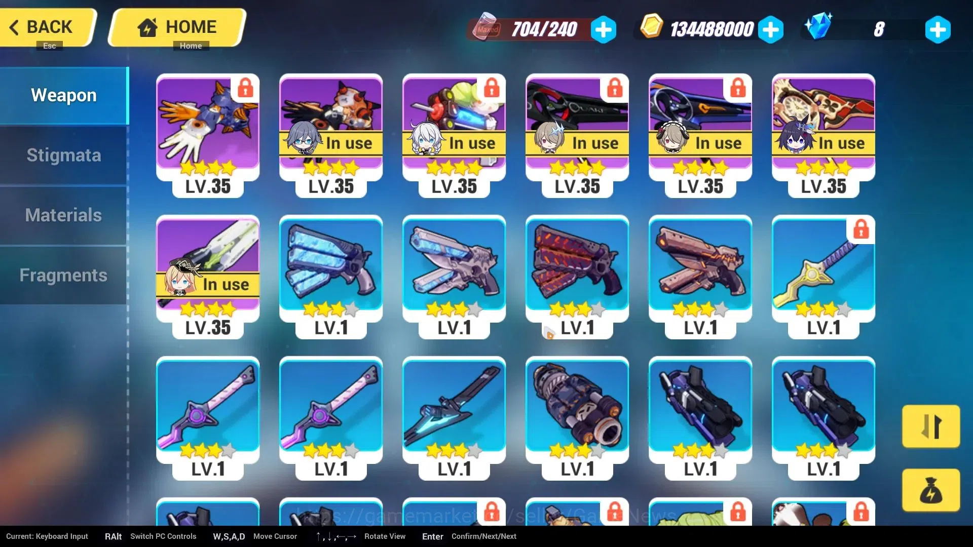 Honkai Impact 3rd Accounts End-Game SEA ENDGAME| 30+ FullSet (Seele Panacea, Mei Xentinel, Elysia HiLoveElf, Vita, Sparkle 18