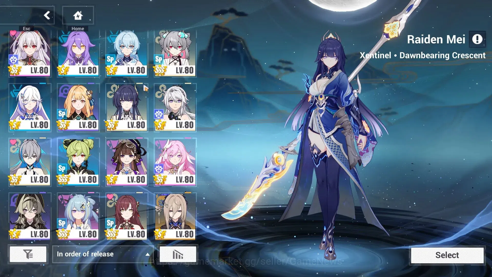 Honkai Impact 3rd Accounts End-Game SEA ENDGAME| 30+ FullSet (Seele Panacea, Mei Xentinel, Elysia HiLoveElf, Vita, Sparkle 2