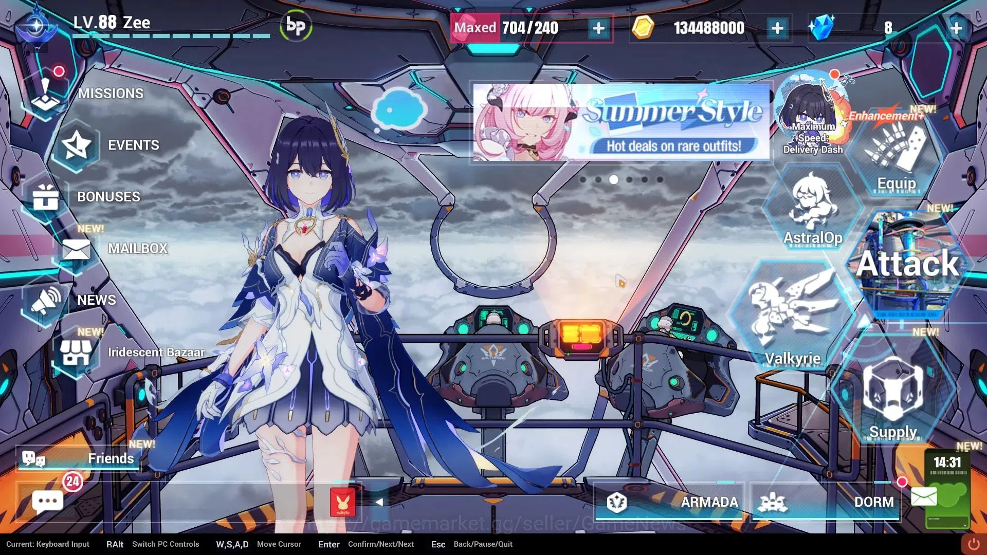 Honkai Impact 3rd Accounts End-Game SEA ENDGAME| 30+ FullSet (Seele Panacea, Mei Xentinel, Elysia HiLoveElf, Vita, Sparkle 8