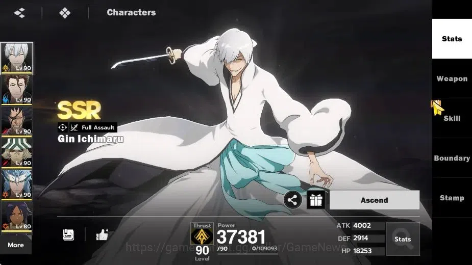 BLEACH: Soul Resonance Accounts NuverseSEA|LV 67|10 SSR [Gin,AizenB1,Kenpachi,Urah image 3