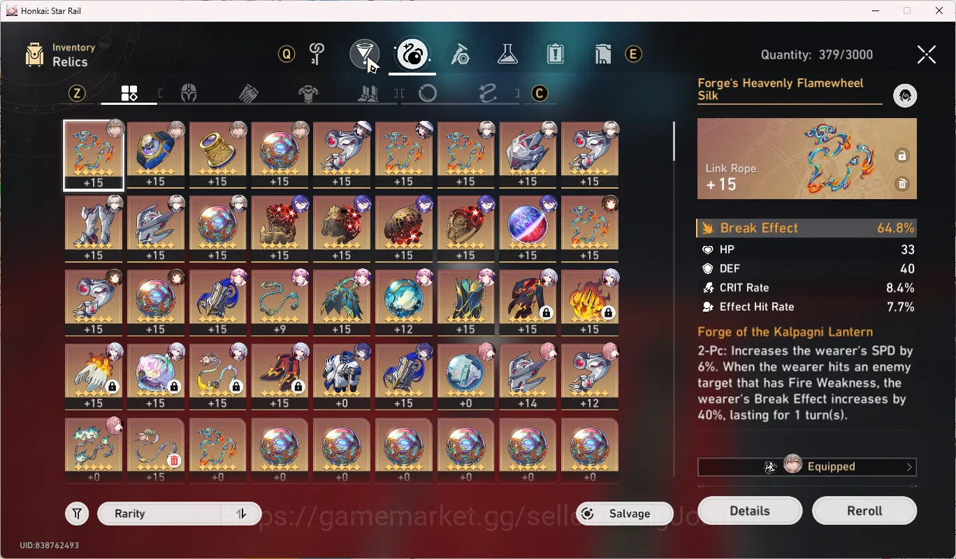 Honkai Star Rail Accounts ASIA | TL 60 | 8 Limit | Fire Fly | The Dahlia | L image 5