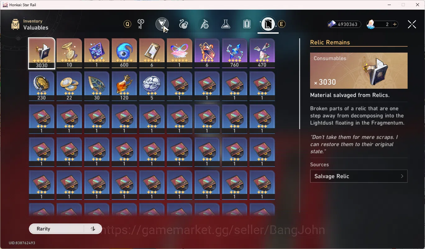 Honkai Star Rail Accounts ASIA | TL 60 | 8 Limit | Fire Fly | The Dahlia | L image 9