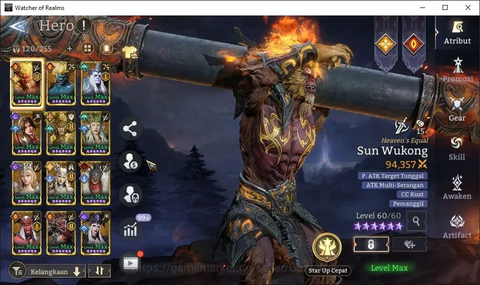 Watcher of Realms Accounts GLOBAL 60x|Lv 79|6M Power|3K Gems|9 Lord[ValderonA image 12