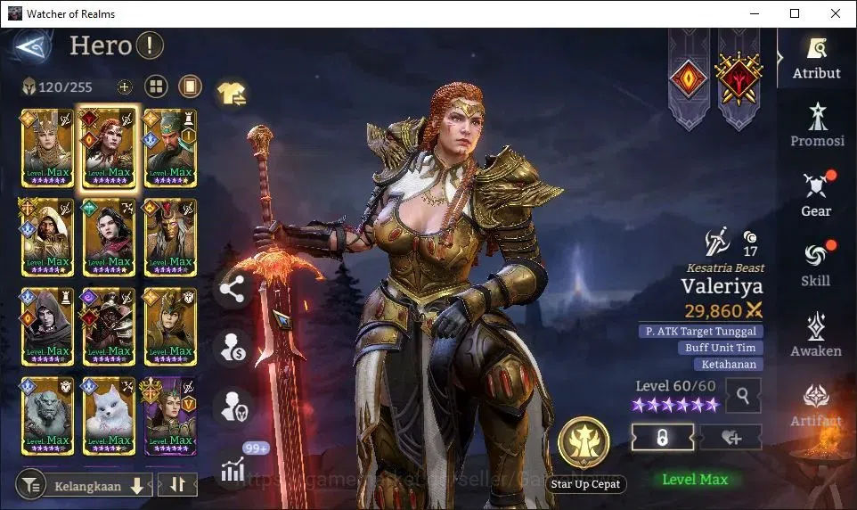 Watcher of Realms Accounts GLOBAL 60x|Lv 79|6M Power|3K Gems|9 Lord[ValderonA image 15