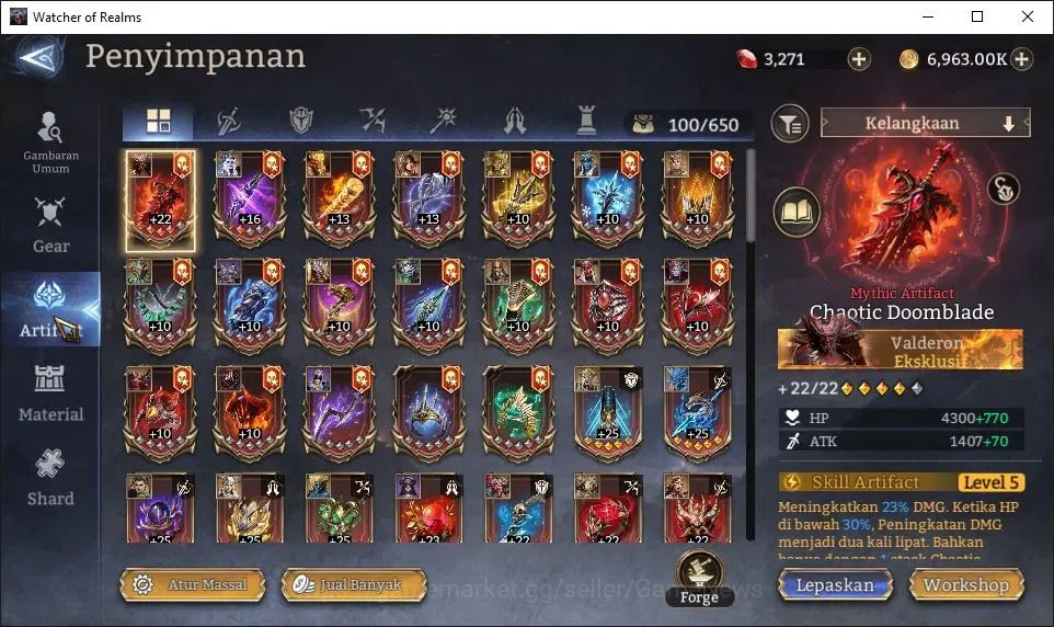 Watcher of Realms Accounts GLOBAL 60x|Lv 79|6M Power|3K Gems|9 Lord[ValderonA image 18