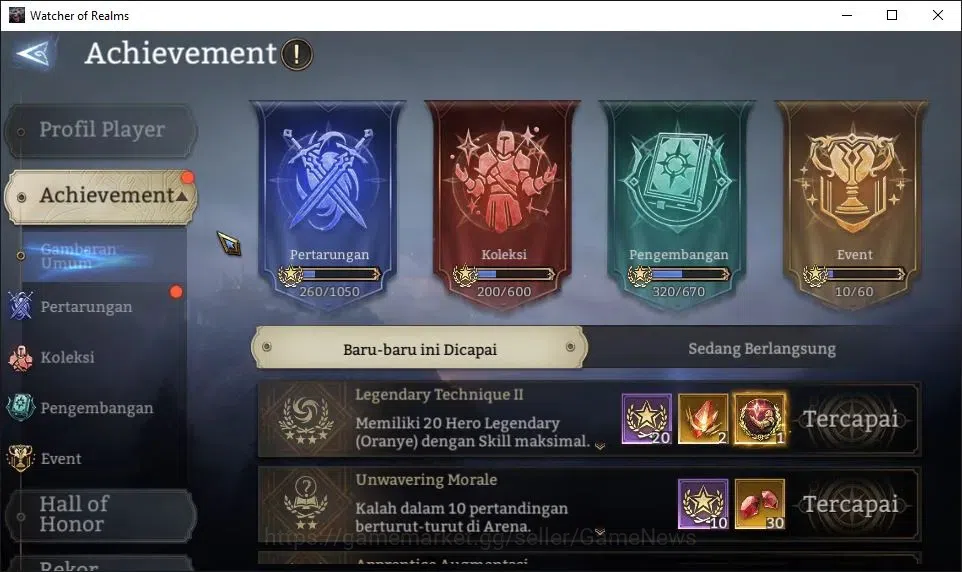 Watcher of Realms Accounts GLOBAL 60x|Lv 79|6M Power|3K Gems|9 Lord[ValderonA image 3