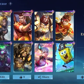 Mobile Legends: Bang Bang Accounts Collector Hero 100|Skins 145|Ex Immo 111|Recal Fire Crown|LucyBox Chou,CC