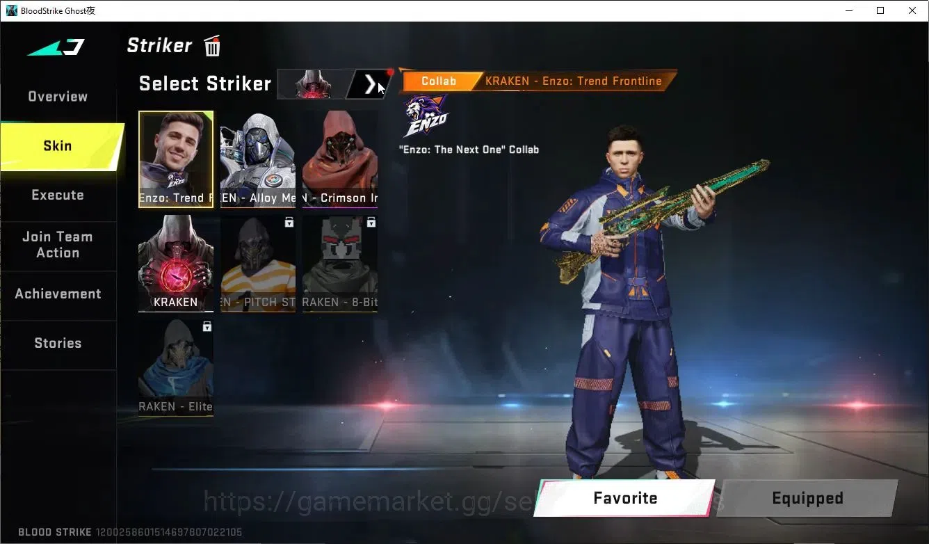 Blood Strike Accounts Collab Skin ASIA|Eternal DEagle-Scorpius,Kar98k-Netherflame|Collab TokRevFN2000,Takemichi|Mele 11