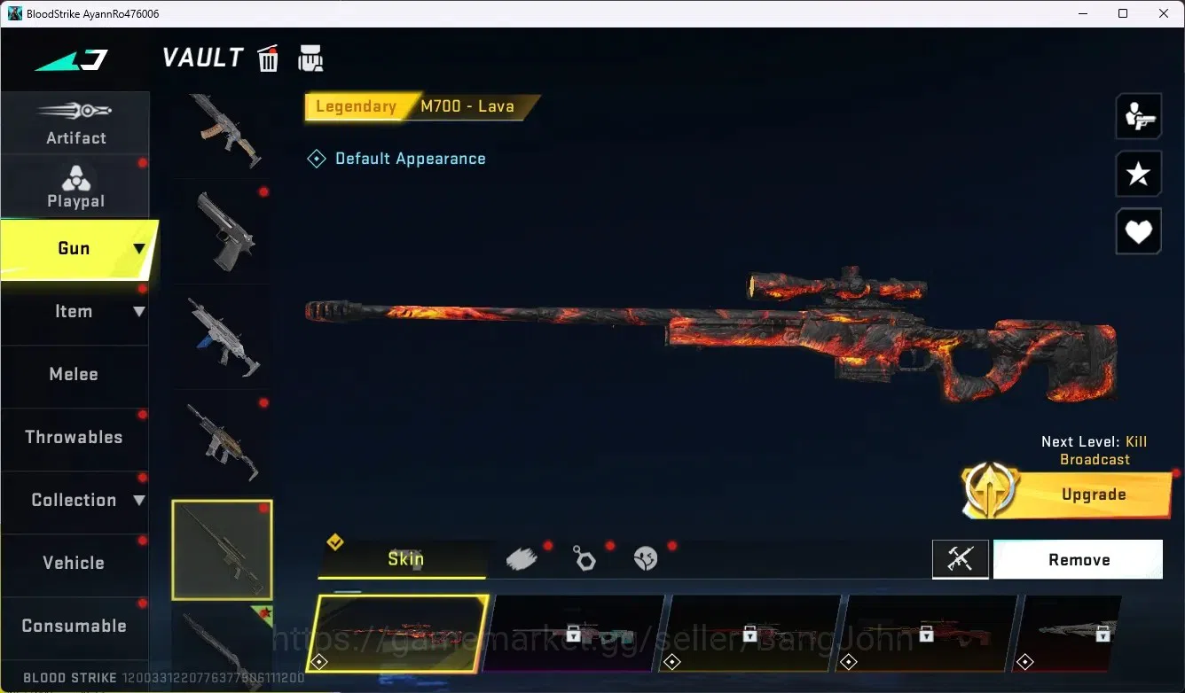 Blood Strike Accounts ASIA|Collab Gun MCX - EVA-00|5 Legendary Gun|Colla image 5