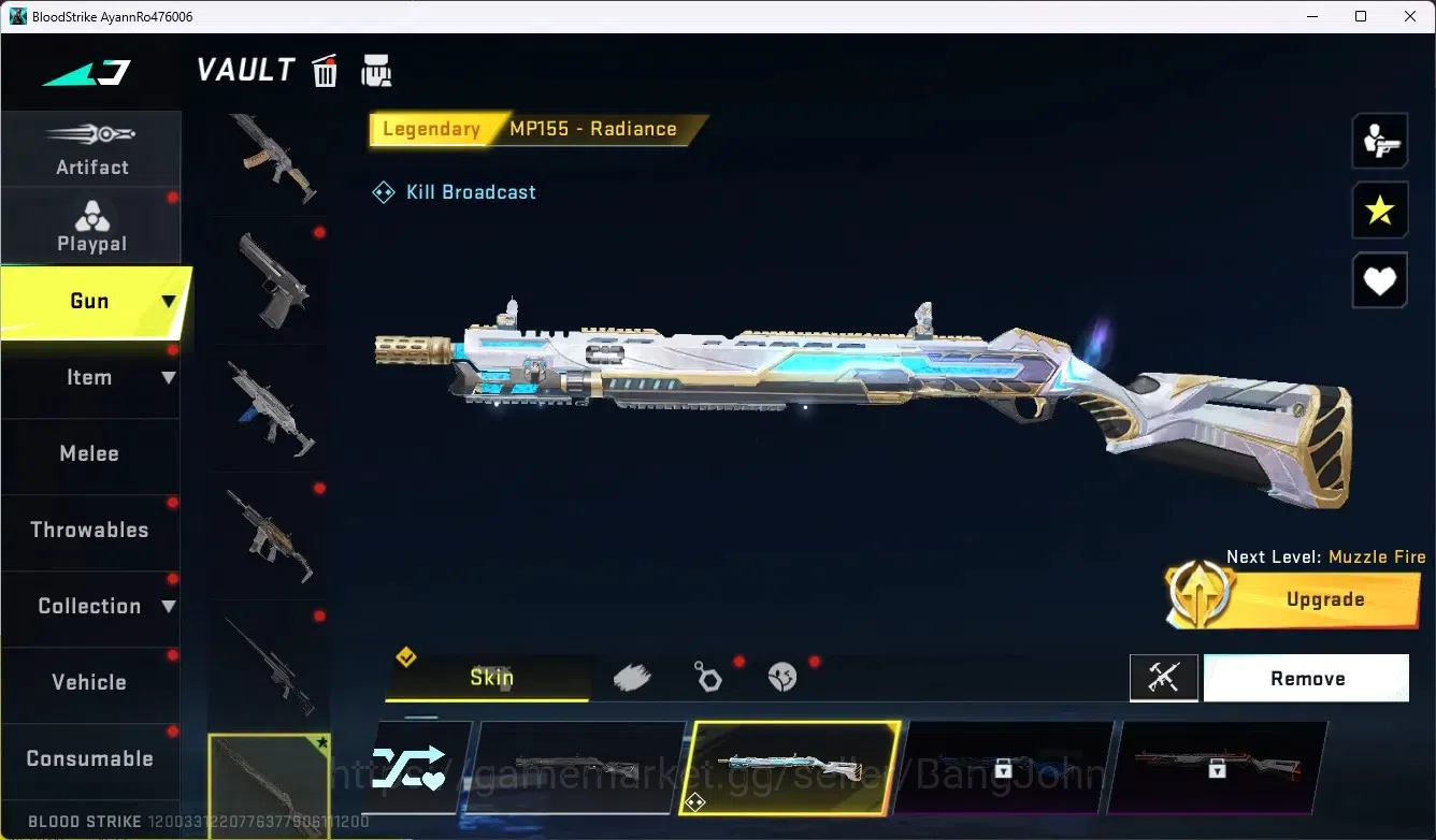 Blood Strike Accounts ASIA|Collab Gun MCX - EVA-00|5 Legendary Gun|Colla image 6
