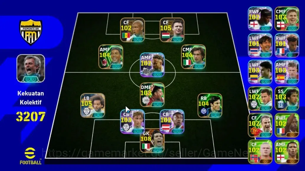 eFootball Accounts Legends & Iconic Players Android|Big Time Buffon|Epic (Andrea Pirlo 1