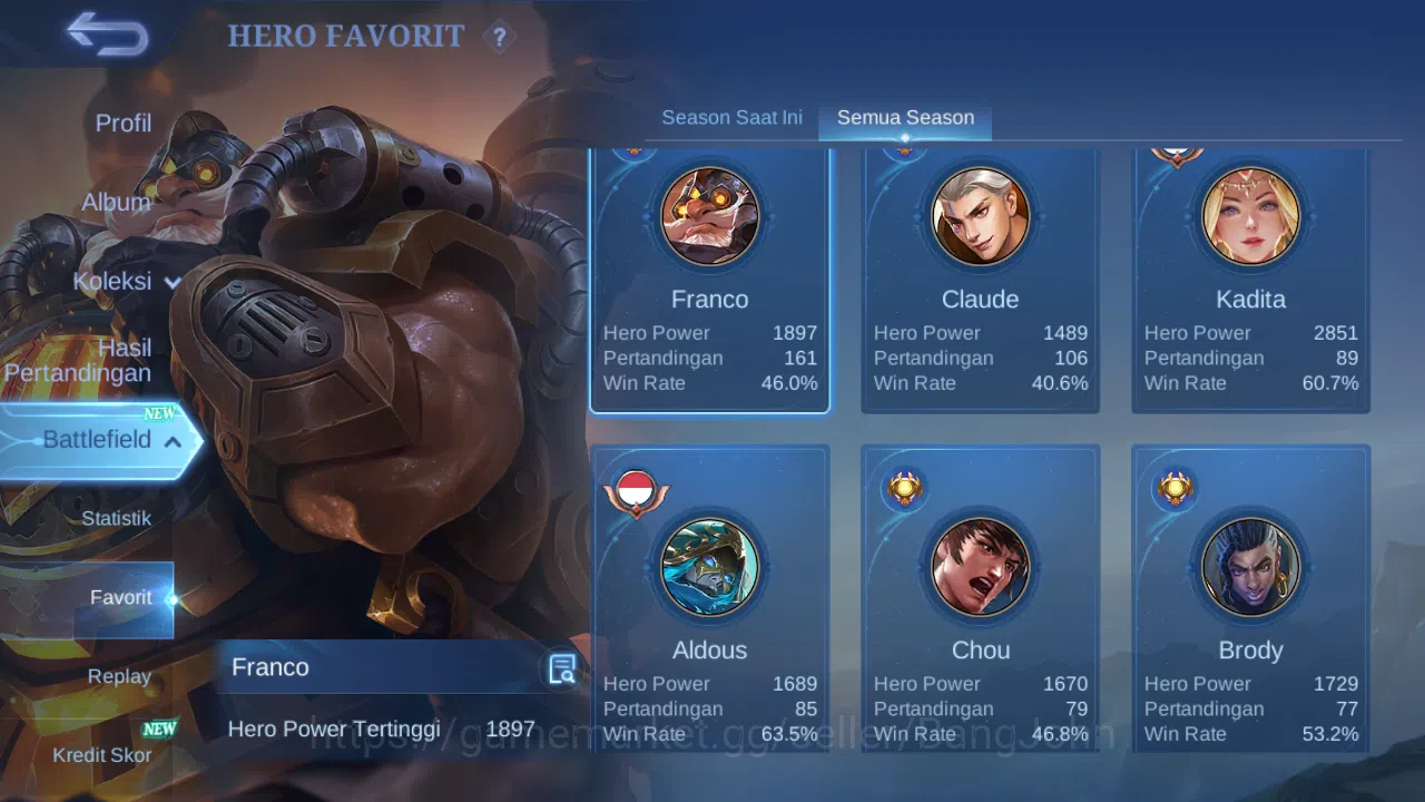Mobile Legends: Bang Bang Accounts Hero 90 Skin 144 | Lightborn Harith | Seiya Badang image 15