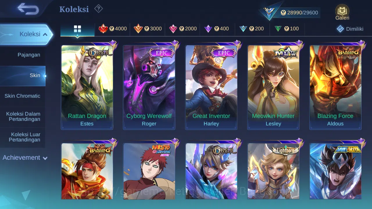 Mobile Legends: Bang Bang Accounts Hero 90 Skin 144 | Lightborn Harith | Seiya Badang image 4