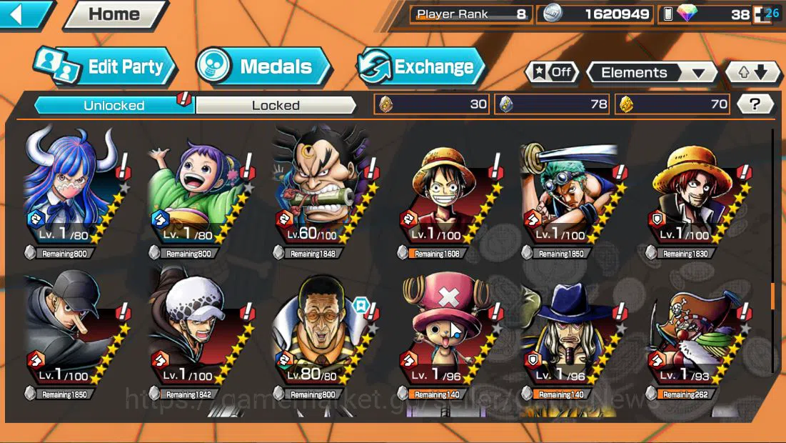 One Piece Bounty Rush Accounts Global|4 EX|5Elder Saturn,Gear5 Luffy,BP Kuzan,[Bo image 10