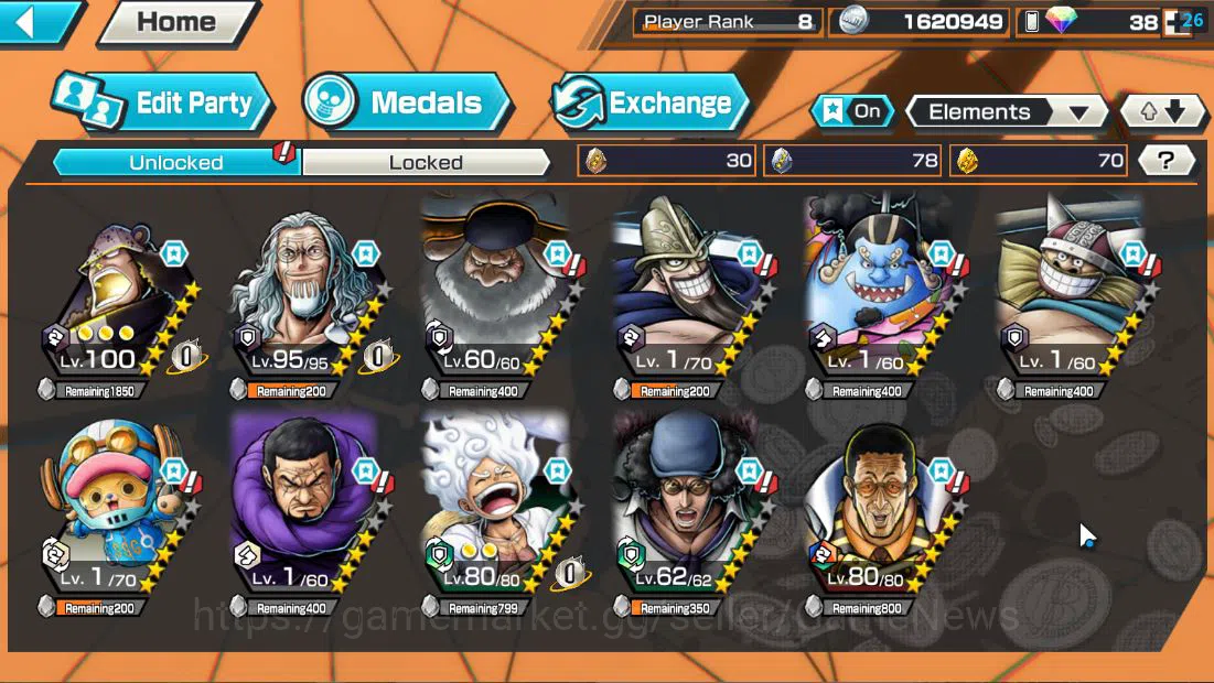 One Piece Bounty Rush Accounts Global|4 EX|5Elder Saturn,Gear5 Luffy,BP Kuzan,[Bo image 3
