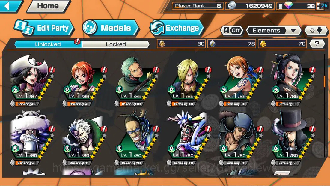 One Piece Bounty Rush Accounts Global|4 EX|5Elder Saturn,Gear5 Luffy,BP Kuzan,[Bo image 6
