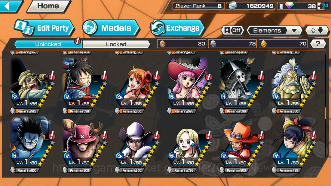 One Piece Bounty Rush Accounts Global|4 EX|5Elder Saturn,Gear5 Luffy,BP Kuzan,[Bo image 9