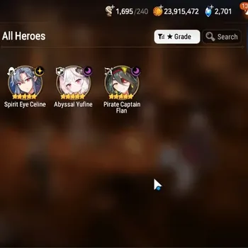 Epic Seven Accounts Starter GLOBAL UnVerif|New Era|3 ML (SE Celine,A Yufine,PC Flan)+Tenebria,Iseria,Cermia,Etc|52K