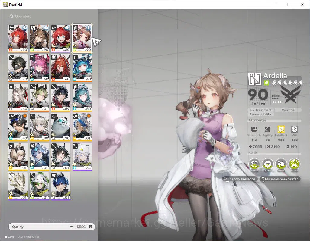 Arknights: Endfield Accounts ASIA|Lv 56|SSR 7(3Limit) [Laevatain,Gilberta,yvonn image 4