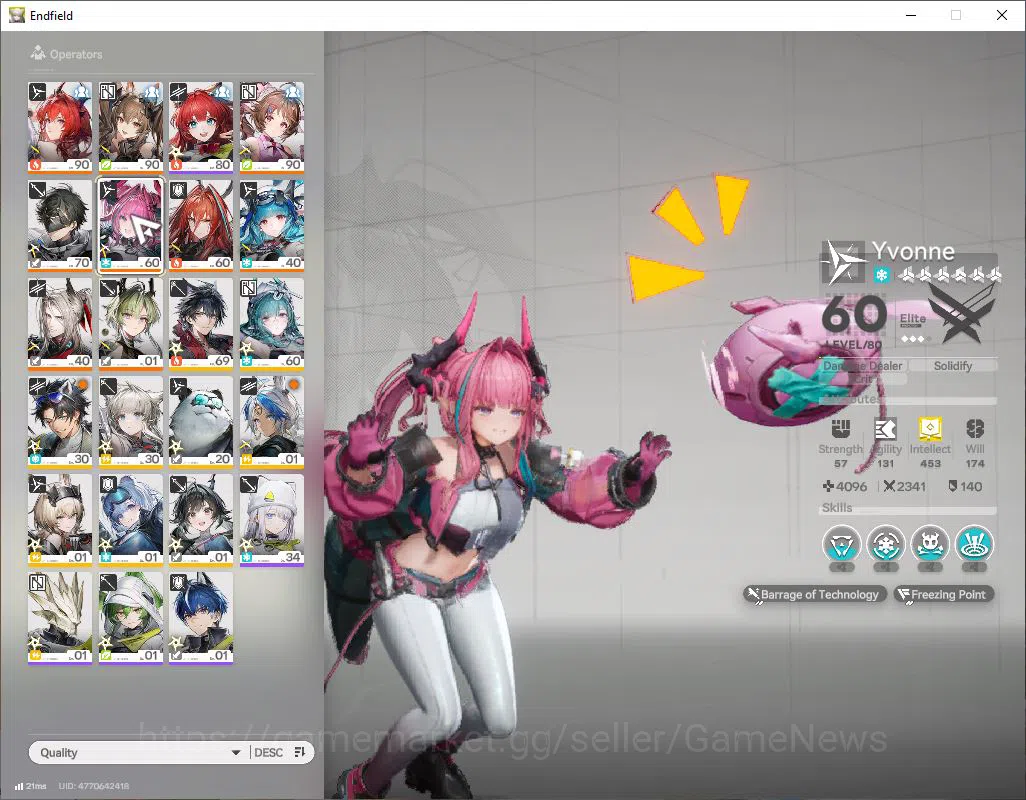 Arknights: Endfield Accounts ASIA|Lv 56|SSR 7(3Limit) [Laevatain,Gilberta,yvonn image 5