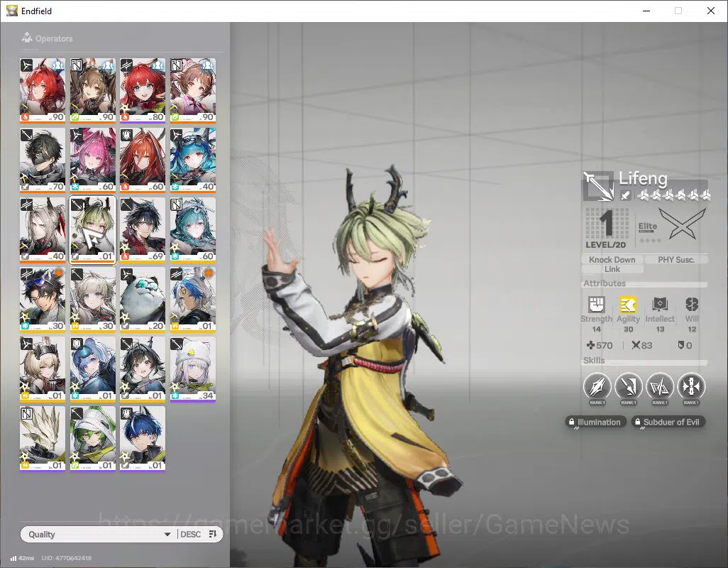 Arknights: Endfield Accounts ASIA|Lv 56|SSR 7(3Limit) [Laevatain,Gilberta,yvonn image 9
