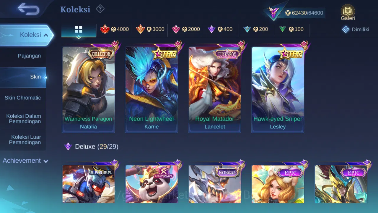 Mobile Legends: Bang Bang Accounts Hero 131 Skin 277 | KOF Karina | Luckybox Lance | image 3