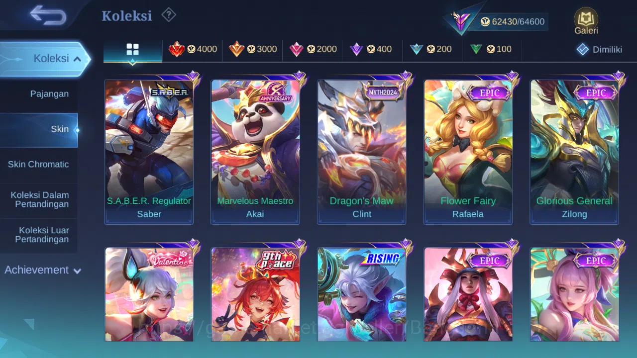 Mobile Legends: Bang Bang Accounts Hero 131 Skin 277 | KOF Karina | Luckybox Lance | image 4