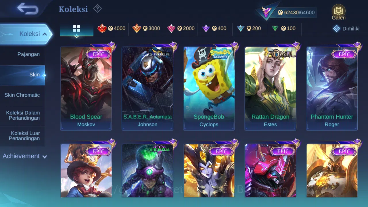 Mobile Legends: Bang Bang Accounts Hero 131 Skin 277 | KOF Karina | Luckybox Lance | image 6