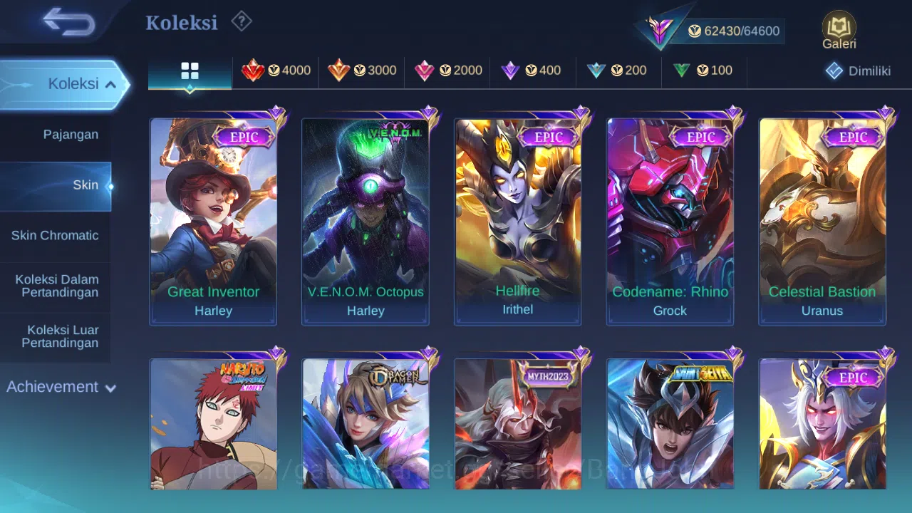 Mobile Legends: Bang Bang Accounts Hero 131 Skin 277 | KOF Karina | Luckybox Lance | image 7