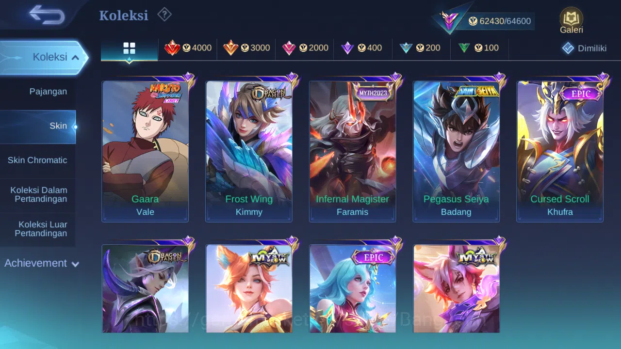 Mobile Legends: Bang Bang Accounts Hero 131 Skin 277 | KOF Karina | Luckybox Lance | image 8