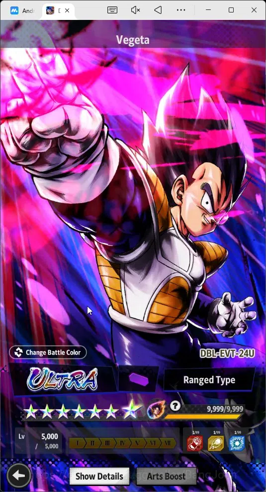 Dragon Ball Legends Accounts High-End Android | Lvl 168|357M Total Power|3 LR|6 UL|LR Trunks&Gohan,SSG Shallet,Broly Fury|UL 15