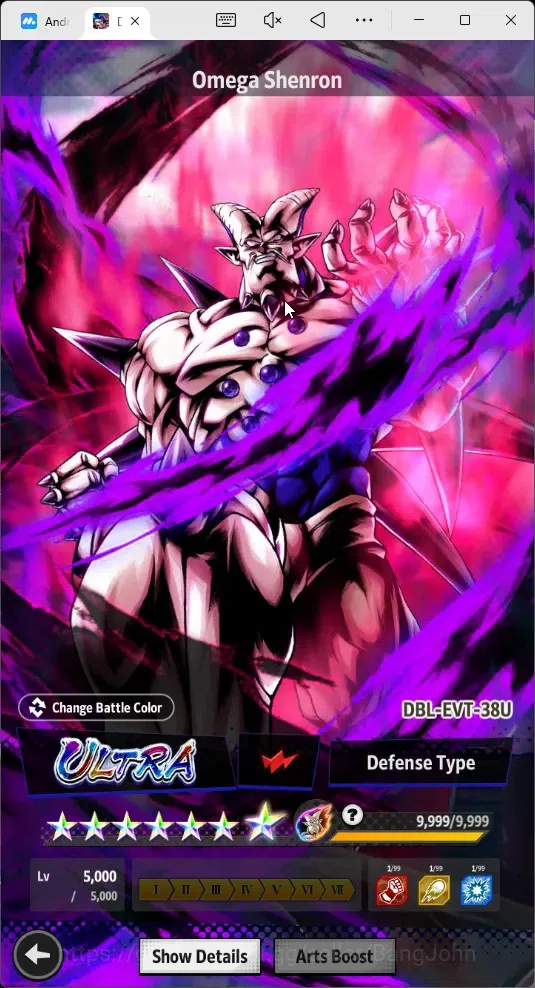 Dragon Ball Legends Accounts High-End Android | Lvl 168|357M Total Power|3 LR|6 UL|LR Trunks&Gohan,SSG Shallet,Broly Fury|UL 16