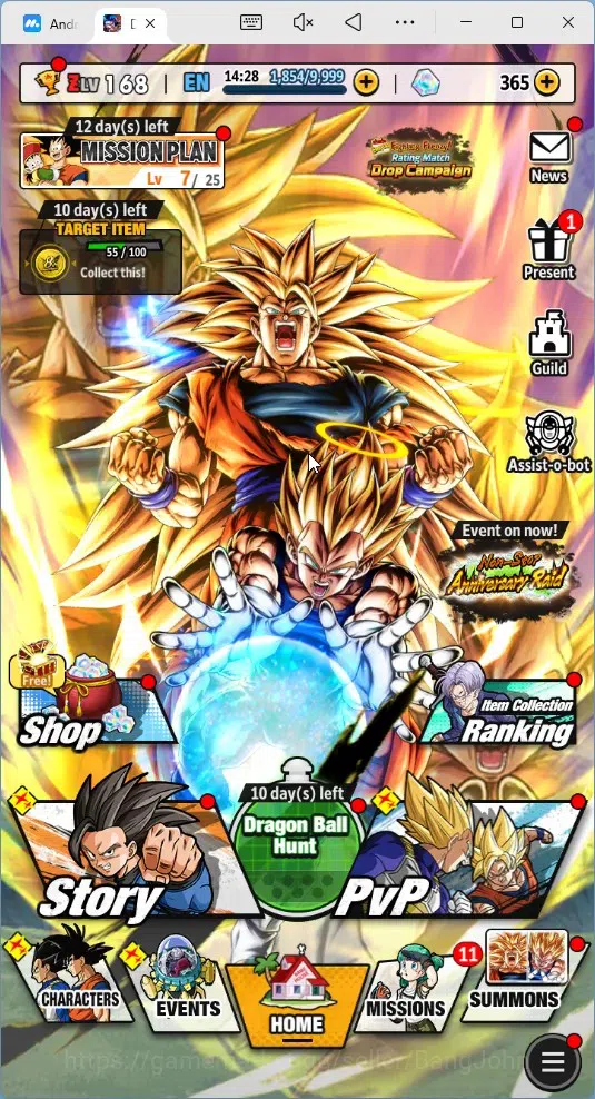 Dragon Ball Legends Accounts High-End Android | Lvl 168|357M Total Power|3 LR|6 UL|LR Trunks&Gohan,SSG Shallet,Broly Fury|UL 20